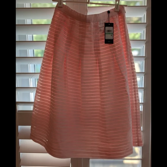 Tommy Hilfiger Pink Pleated A-Line Skirt NWT - Picture 5 of 8